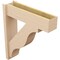 Ekena Millwork 8-in W x 30-in D x 34-in H Funston Block Rough Cedar Woodgrain TimberThane Outlooker, Primed Tan OUTUR080X30X34FST44RCPR - alternate 2